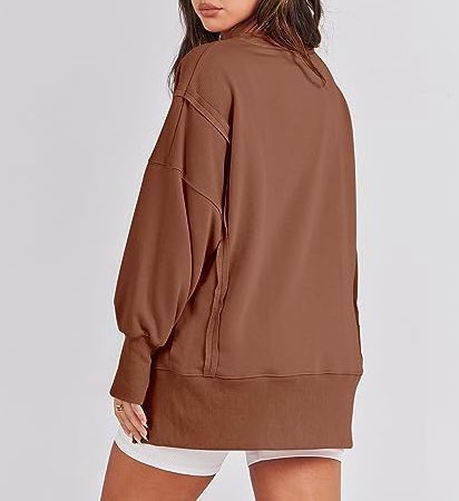 Cozy Oversized Crewneck Sweatshirt – Fall & Winter Essential