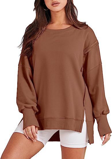 Cozy Oversized Crewneck Sweatshirt – Fall & Winter Essential